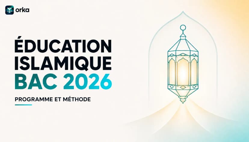 Illustration abstraite pour l'article « Éducation Islamique Bac 2026 : Programme et Méthode » — a single abstract shape symbolizing progress.